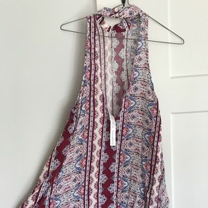 Free People High-Neck Mini Dress